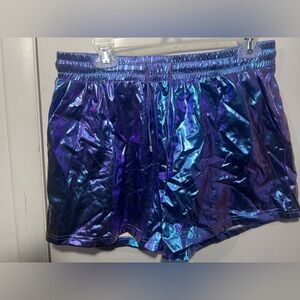 Shiny Blue and Purple Shorts